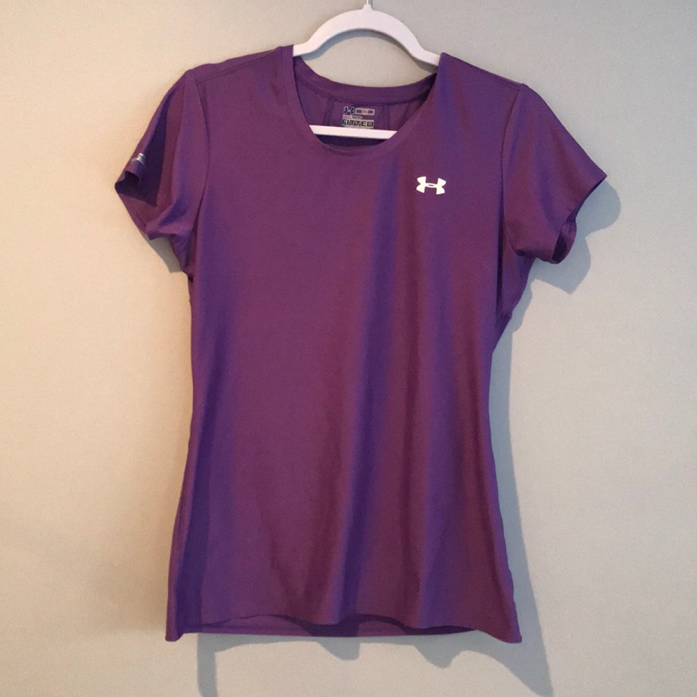Purple Under Armour workout top